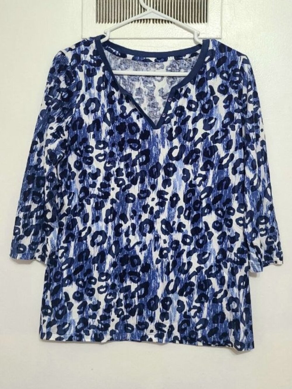 Leopard‑Print 3/4 Sleeve